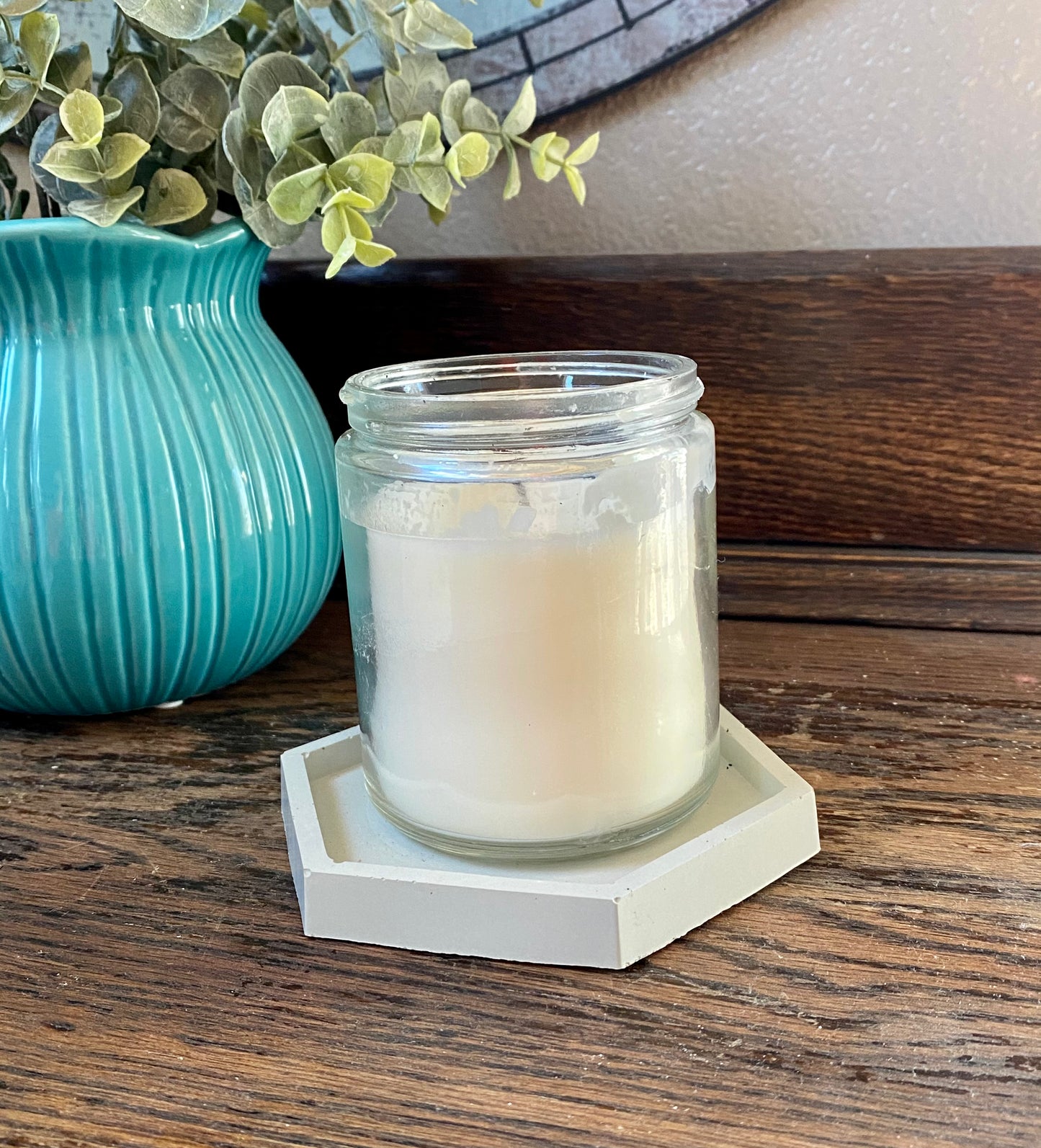 Hexagon Concrete Coaster Tray