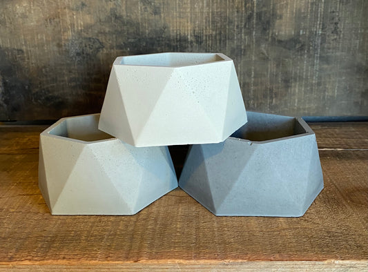 Diamond Hexagon Succulent Concrete Pot