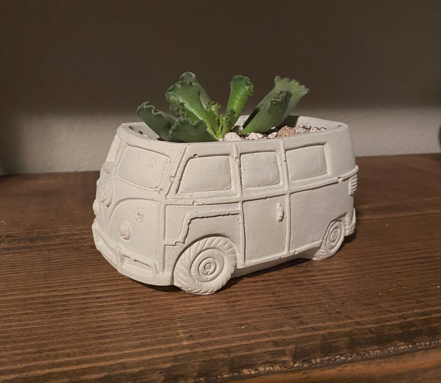 VW Bus Concrete Planter